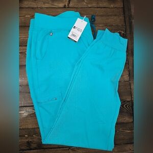 NWT Womens FIGS Teal Scrub Zamora Joggers XLT